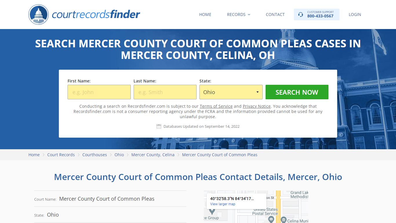 Mercer County Court of Common Pleas Case Search - RecordsFinder
